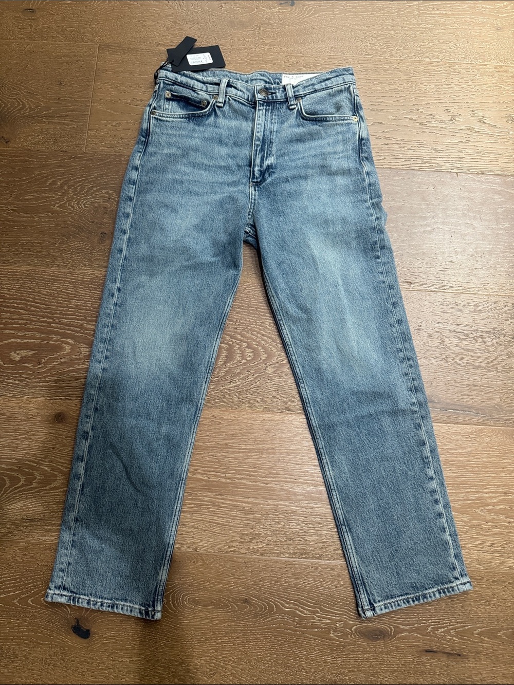 Rag & Bone The Harlow Mid-Rise Ankle Straight Jeans 29 NWT Light Wash - Picture 2 of 8